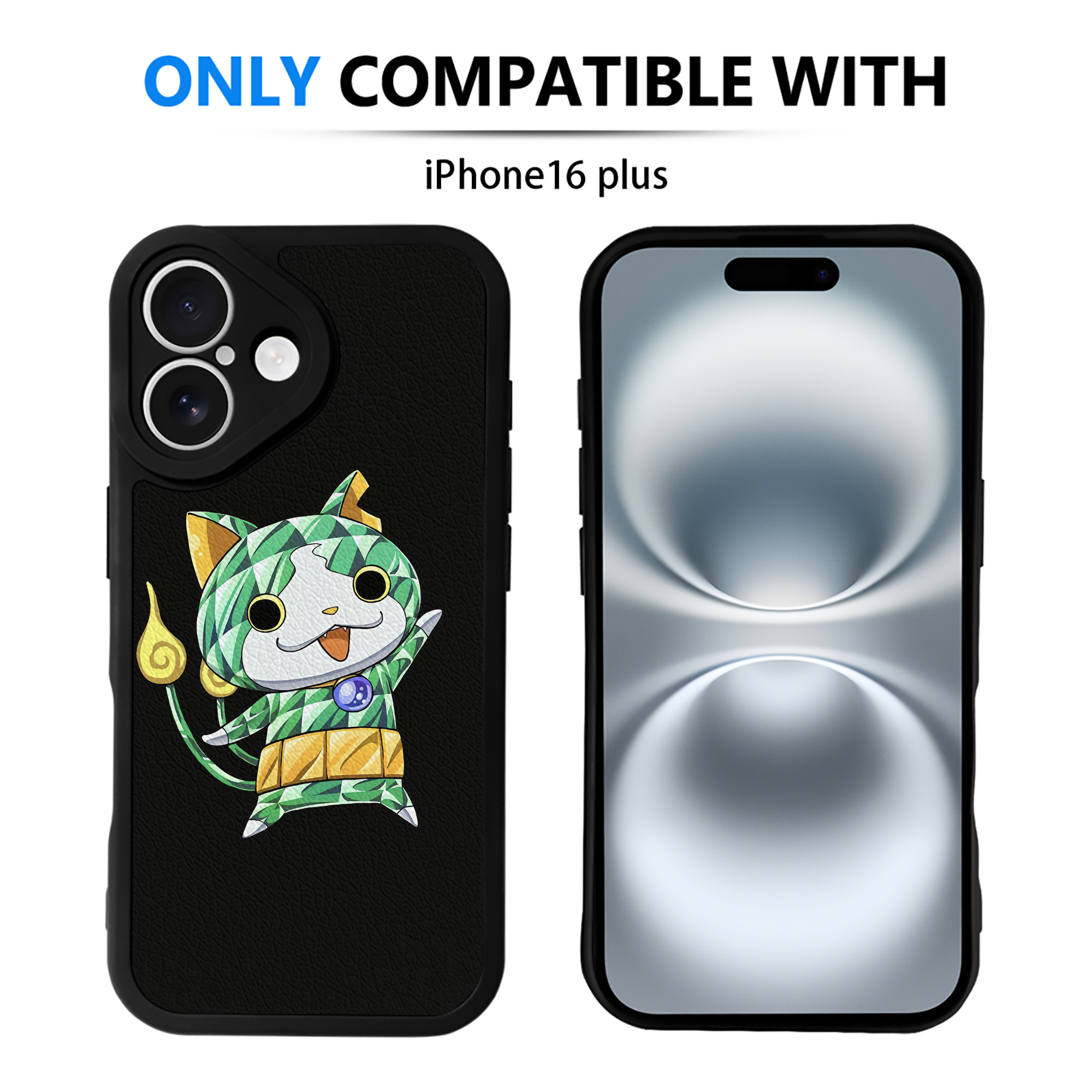 （画像用） 妖怪ウォッチ Yo-kai Watch 【iPhone 16シリーズ対応】シリコンスマホケース（レザー調） 材質：シリコン